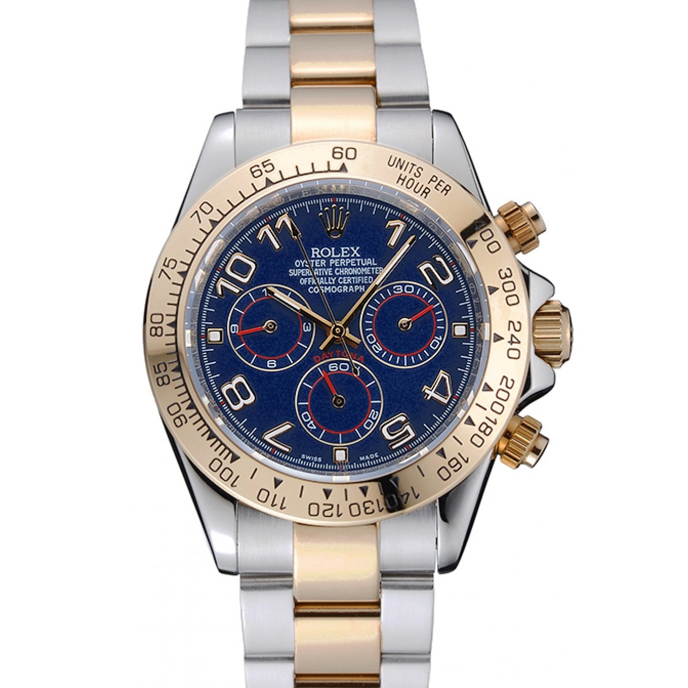 Daytona Two 1454246 Rolex Dial Tone Bracelet Cosmograph Steel Blue Stainless 0614